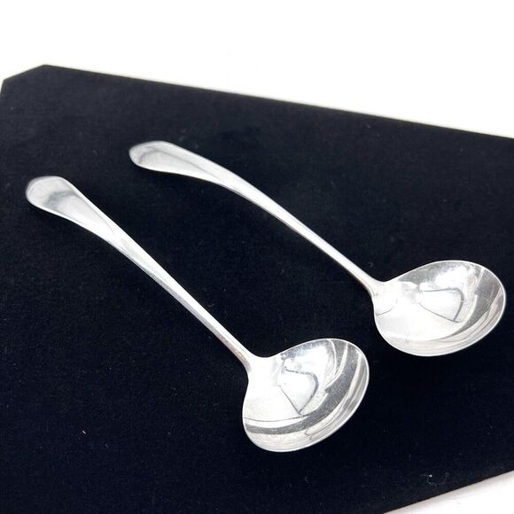 Antique 1900s Weidlich Co. Sterling Silver Small 5.25" Spoon Ladles 35 Grams - Picture 1 of 11